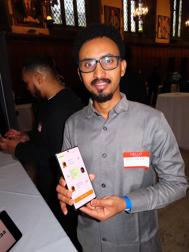 Afkaa demoed at a community event